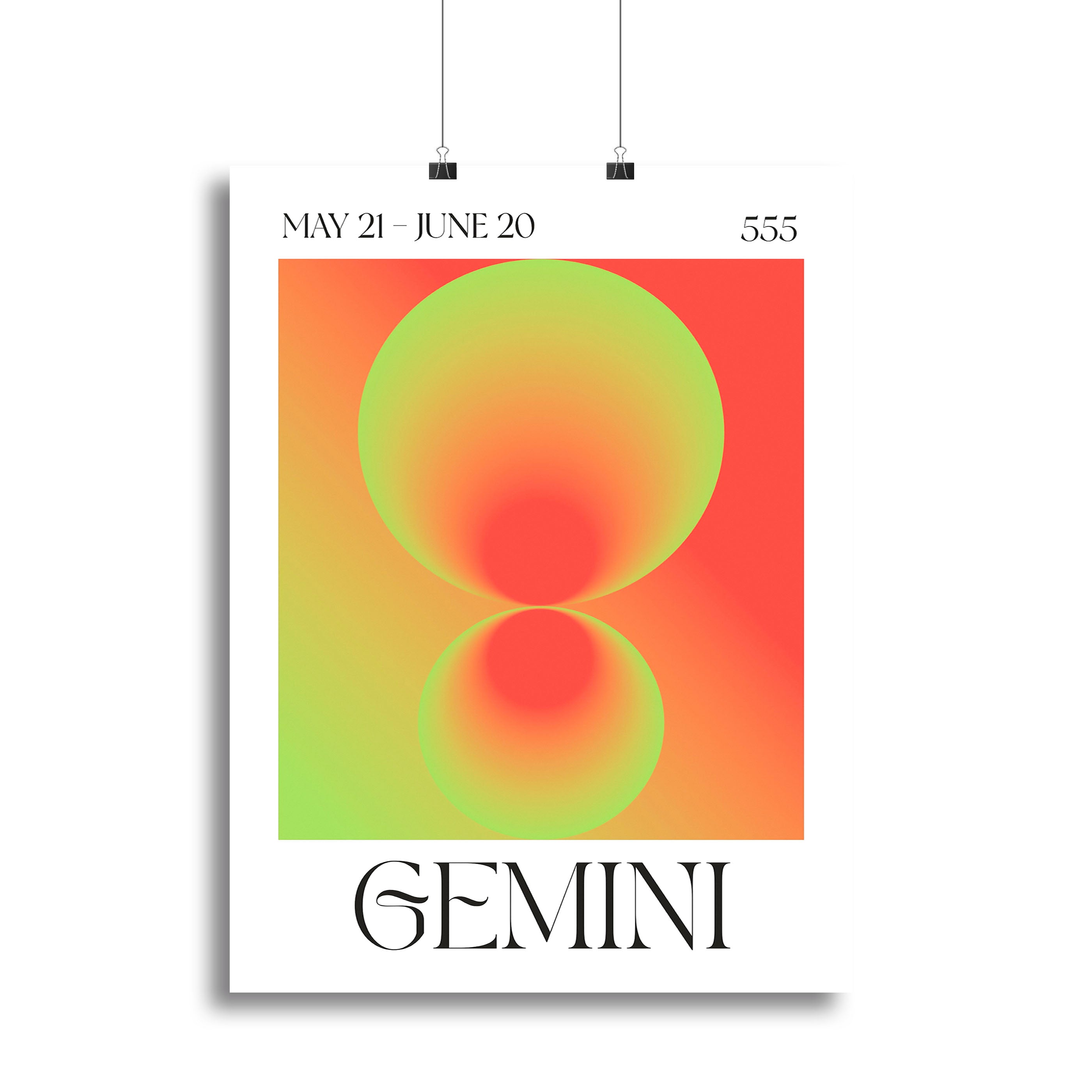 Gemini Celestial Harmony Print Canvas Print or Poster - Canvas Art Rocks - 2