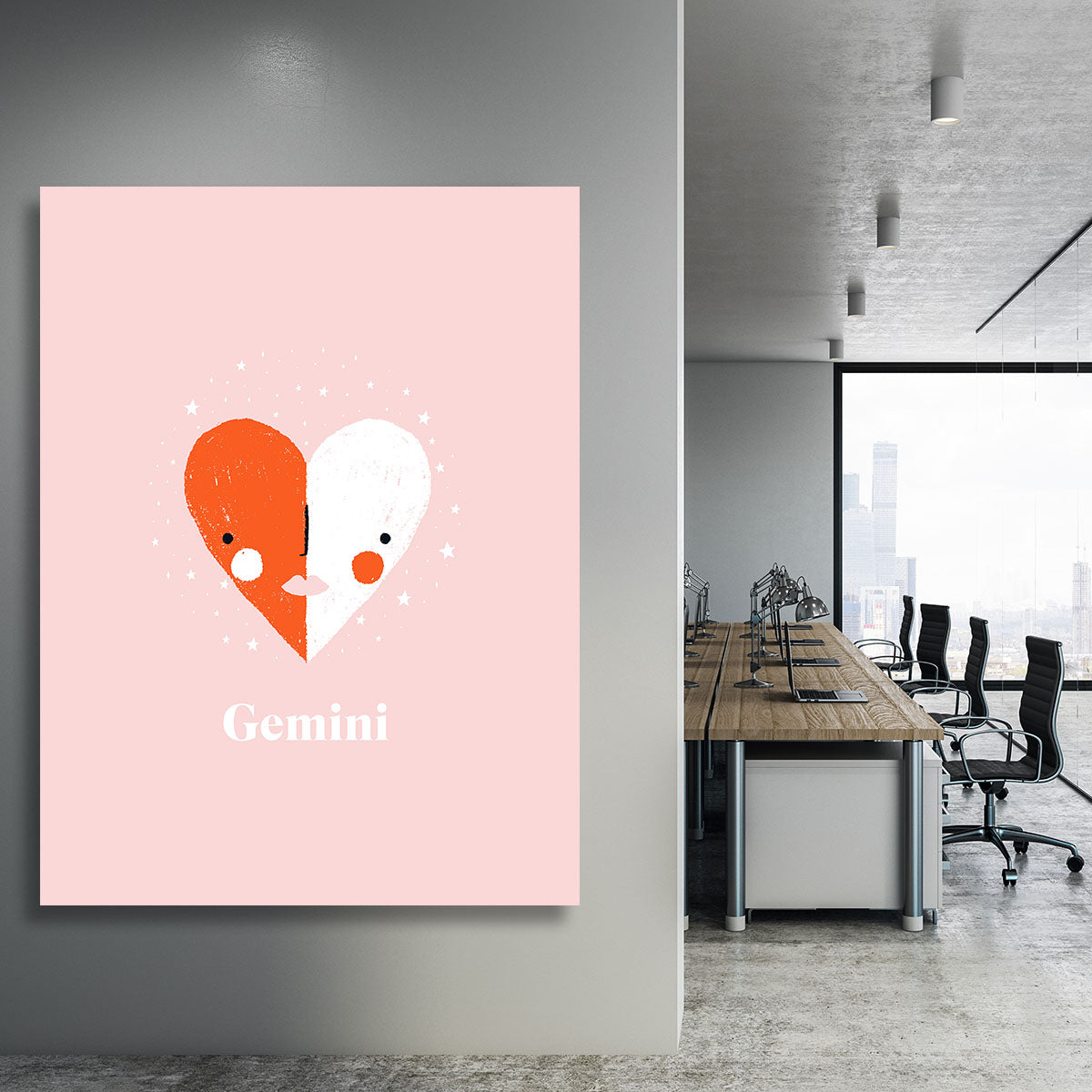 Gemini Motivation Print Canvas Print or Poster - Canvas Art Rocks - 3