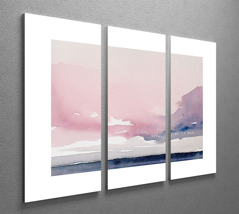Give Yourself Time To Heal 3 Split Panel Canvas Print - Canvas Art Rocks - 2