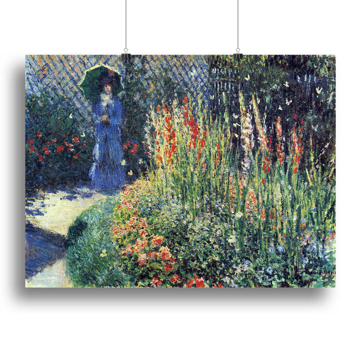 Gladiolas by Monet Poster - Unframed