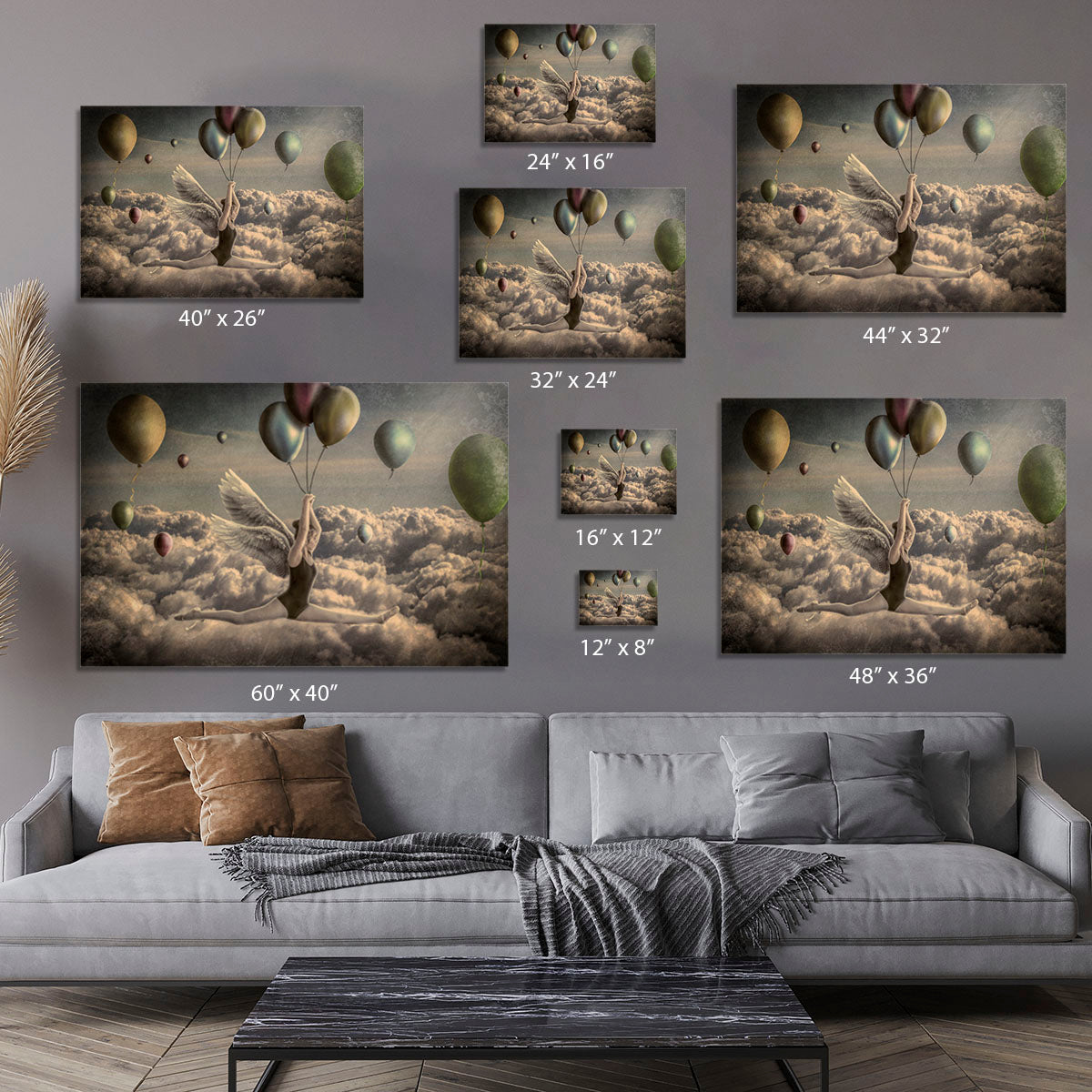 Go with the flow Canvas Print or Poster - 1x - 7