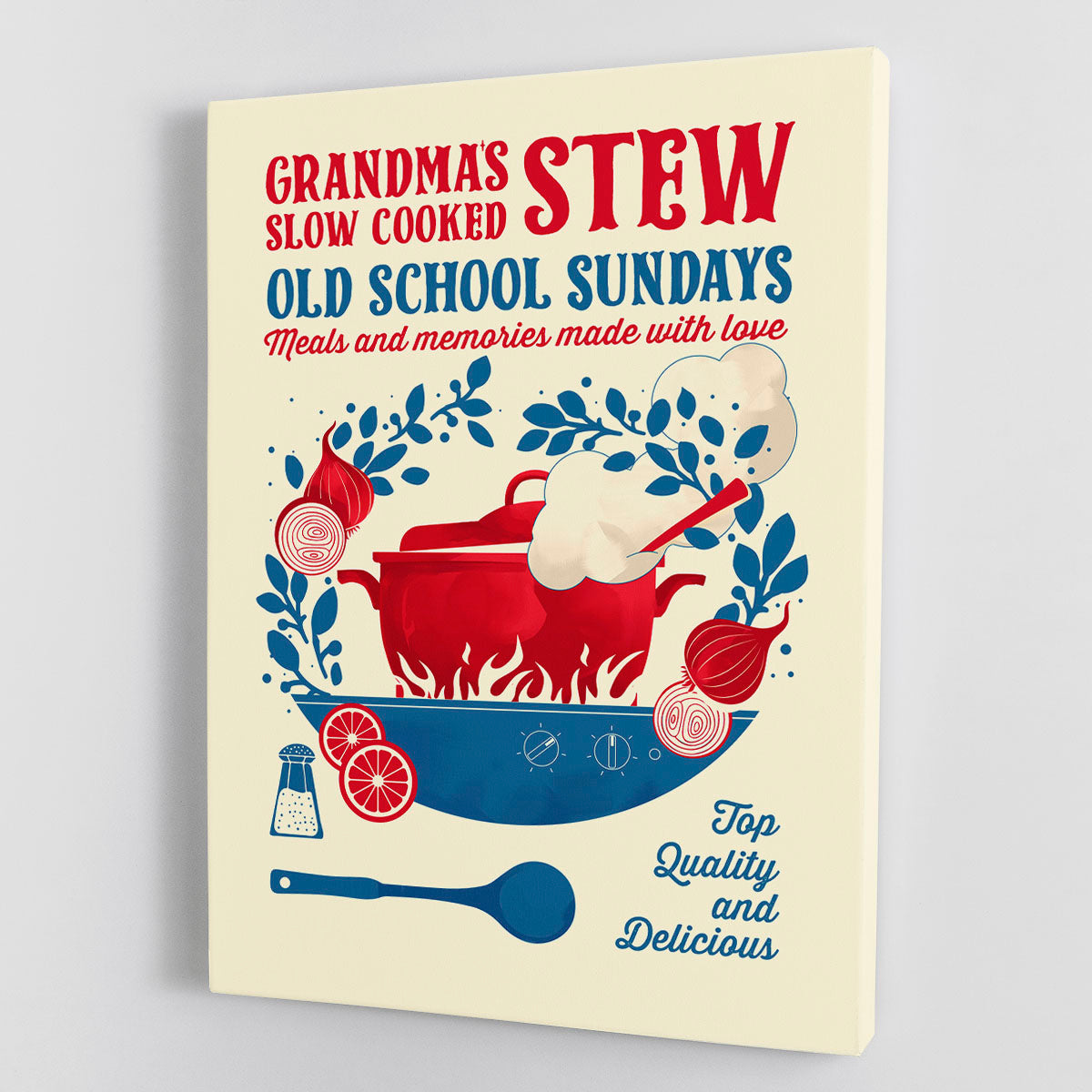 Grandmas Stew kitchen print Canvas Print or Poster - Canvas Art Rocks - 1
