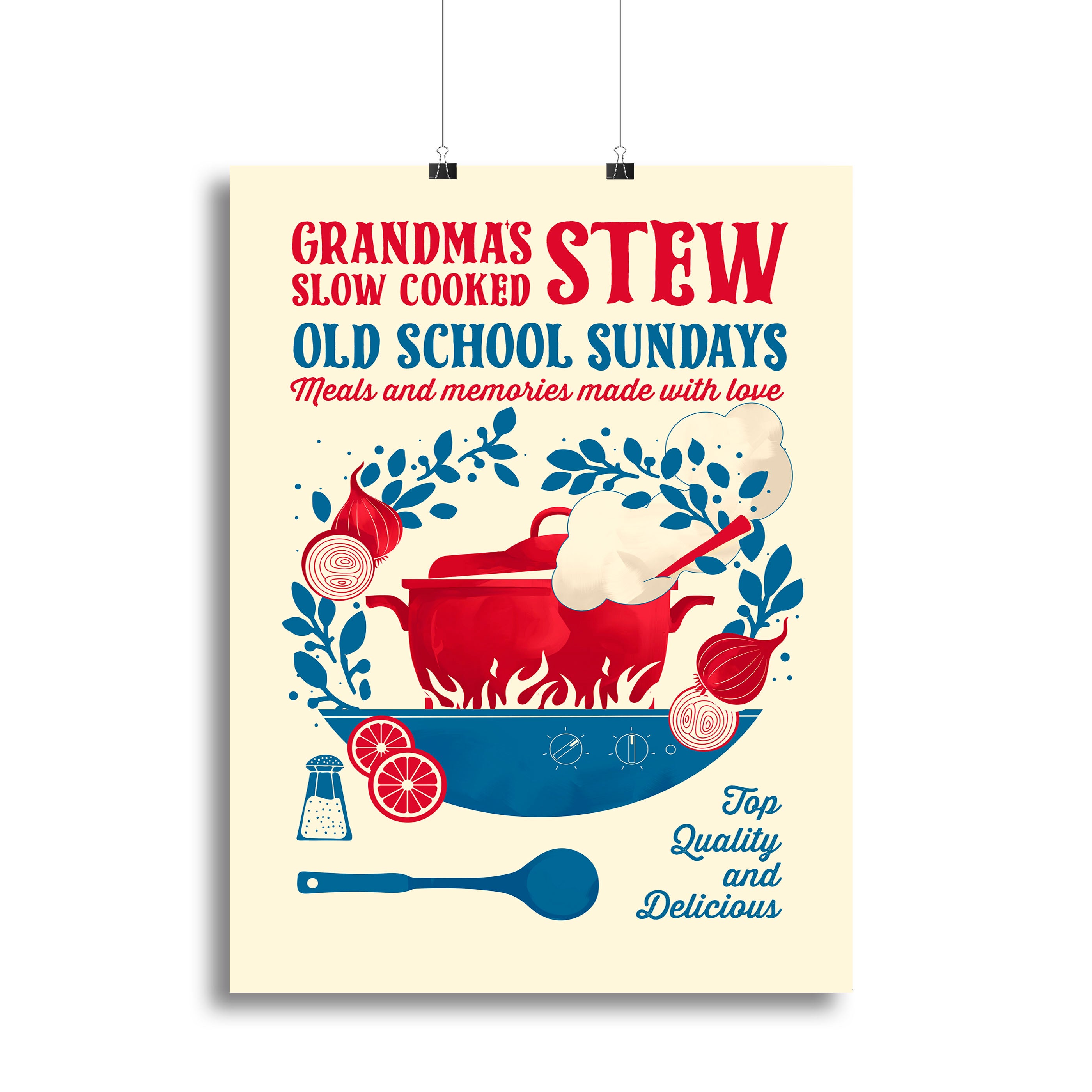Grandmas Stew kitchen print Canvas Print or Poster - Canvas Art Rocks - 2