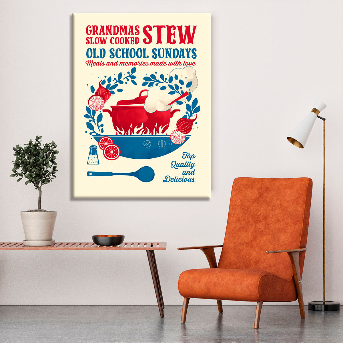 Grandmas Stew kitchen print Canvas Print or Poster - Canvas Art Rocks - 6