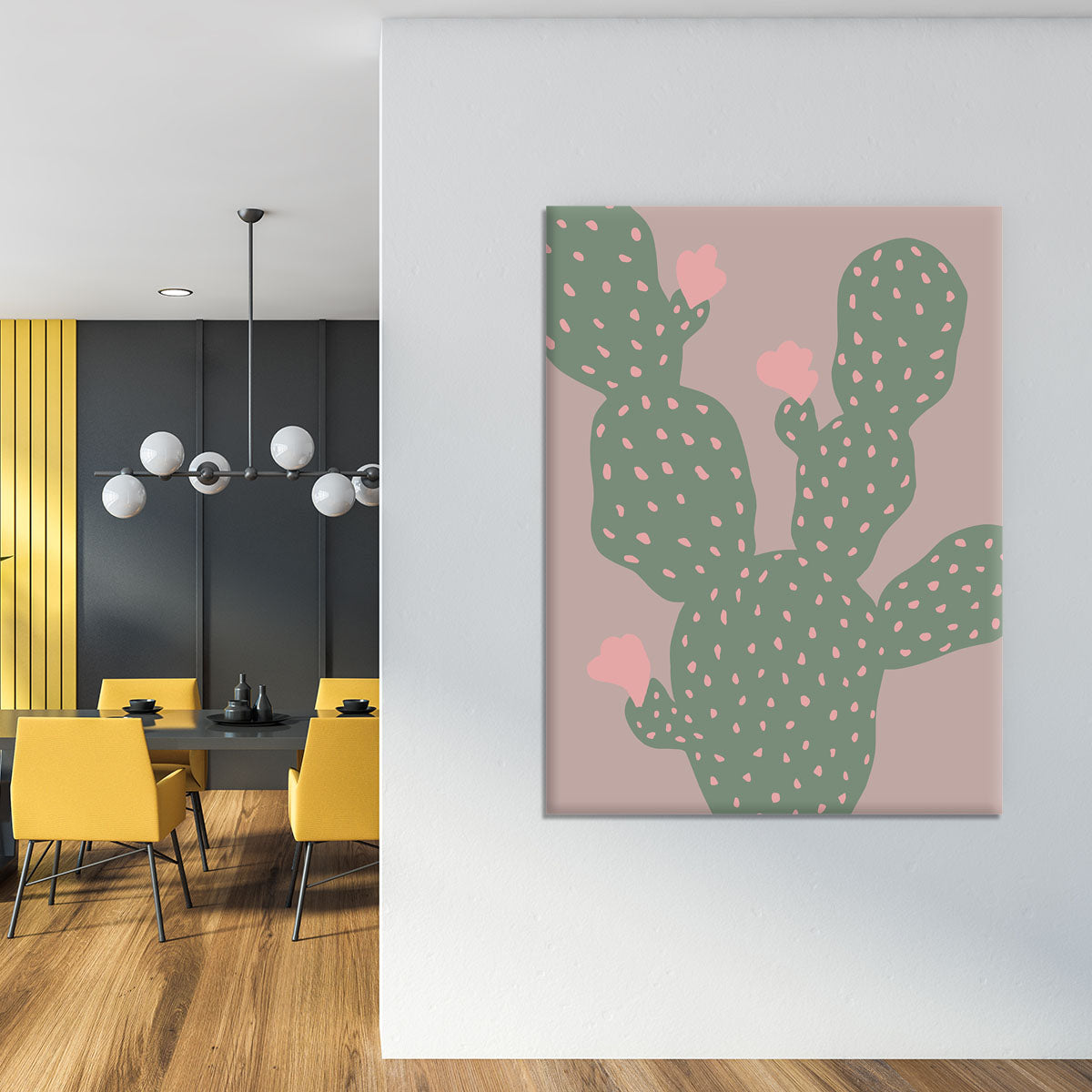 Green Cactus Canvas Print or Poster - 1x - 4