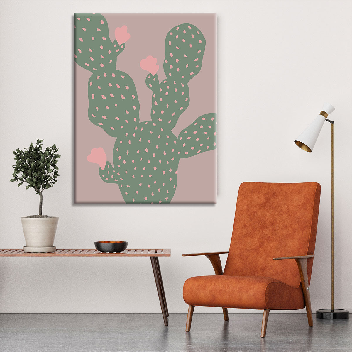 Green Cactus Canvas Print or Poster - 1x - 6
