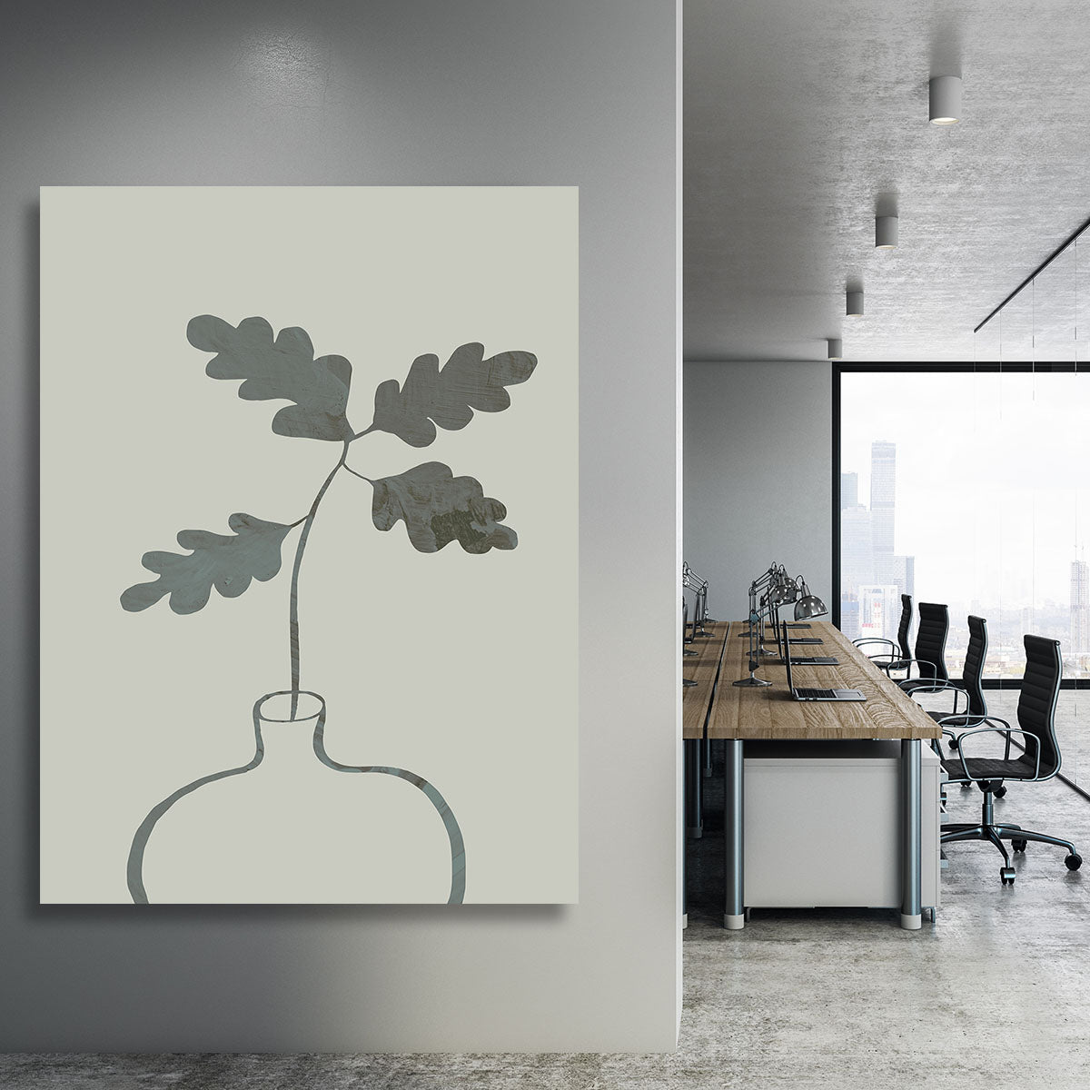 Green Oak Plant Canvas Print or Poster - 1x - 3