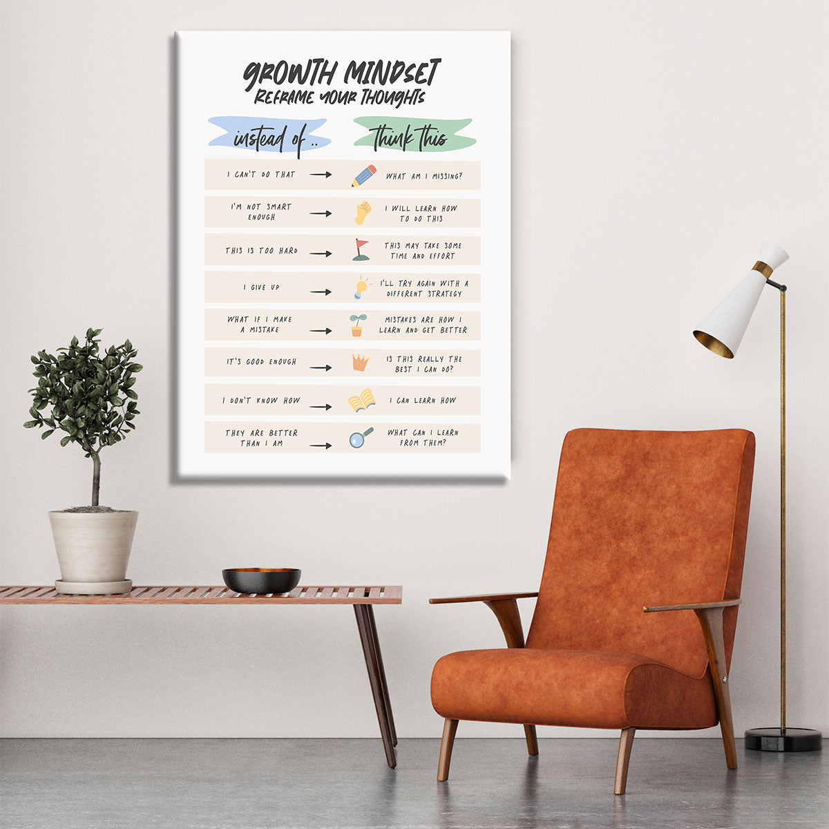 Growth Instead Of Canvas Print or Poster - Canvas Art Rocks - 6