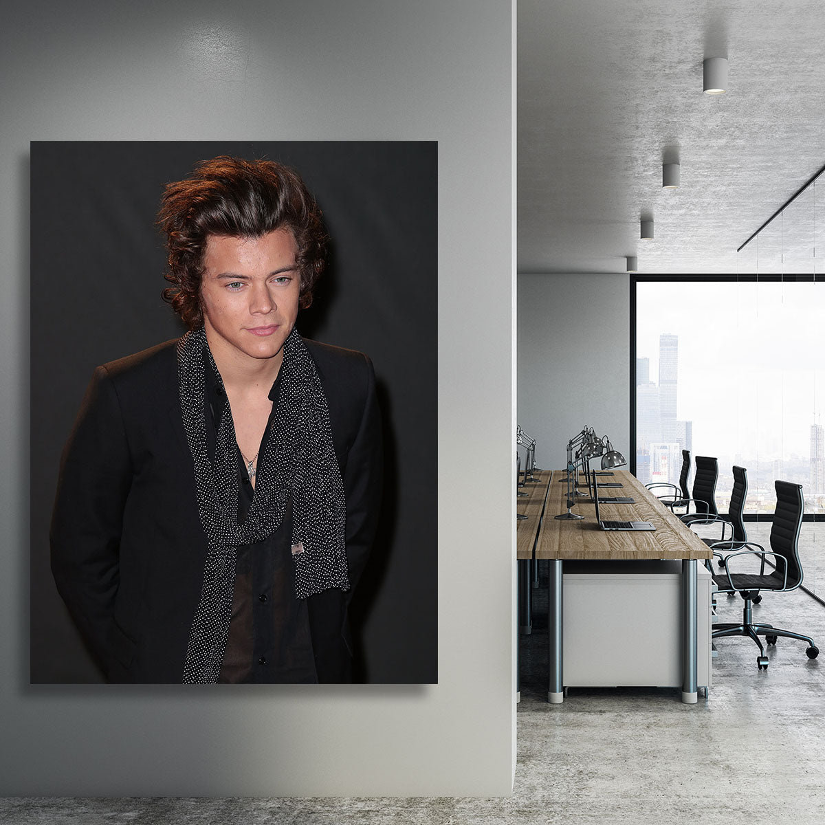 Harry Styles at the British Fashion Awards Canvas Print or Poster - Canvas Art Rocks - 3