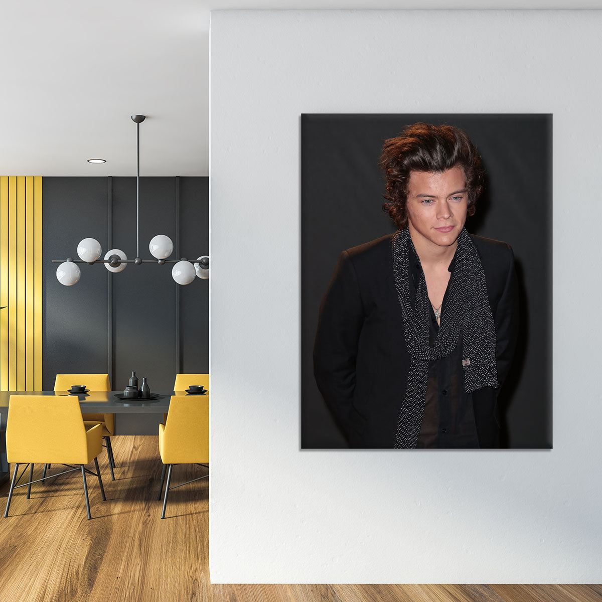 Harry Styles at the British Fashion Awards Canvas Print or Poster - Canvas Art Rocks - 4
