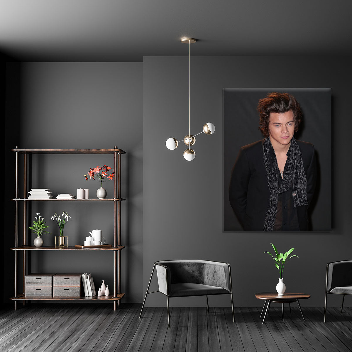 Harry Styles at the British Fashion Awards Canvas Print or Poster - Canvas Art Rocks - 5