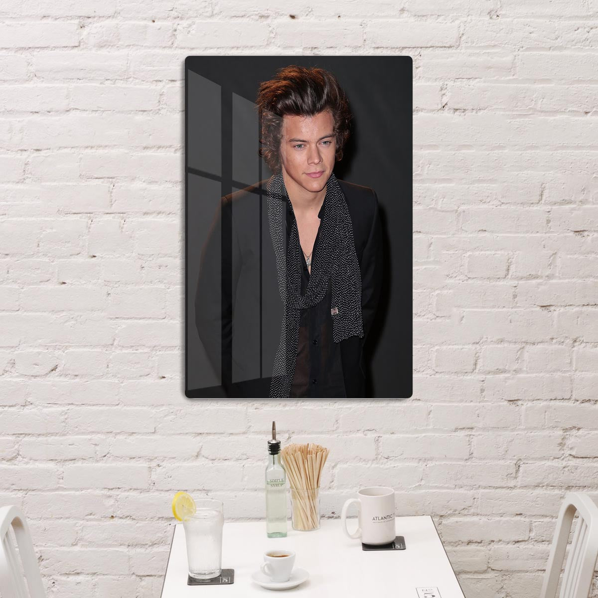Harry Styles at the British Fashion Awards Acrylic Block - Canvas Art Rocks - 3