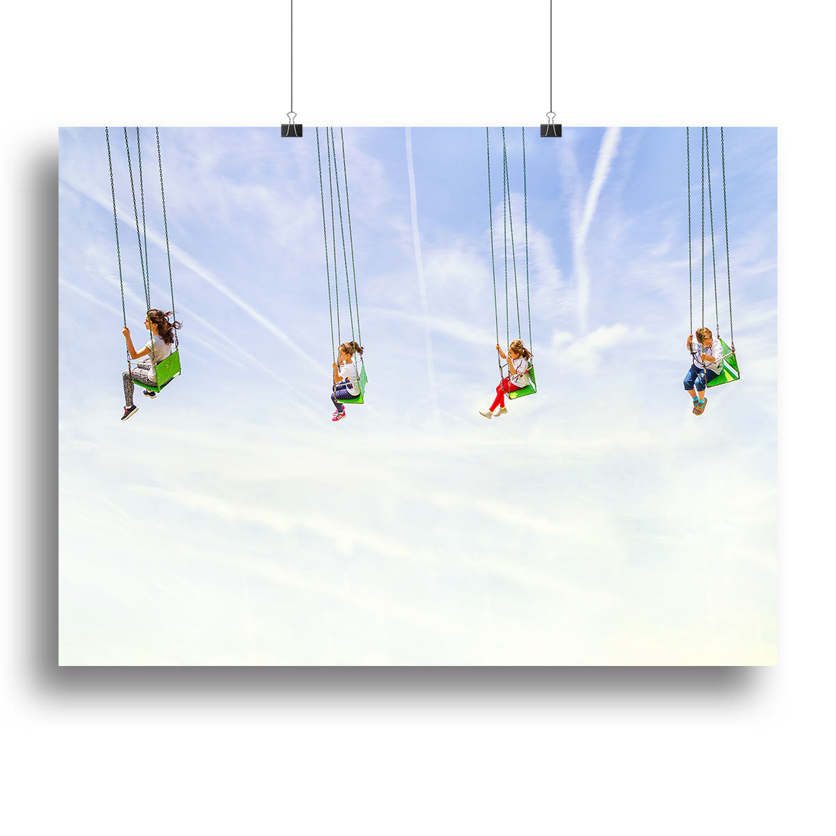 Heads in the clouds! Canvas Print or Poster - 1x - 2