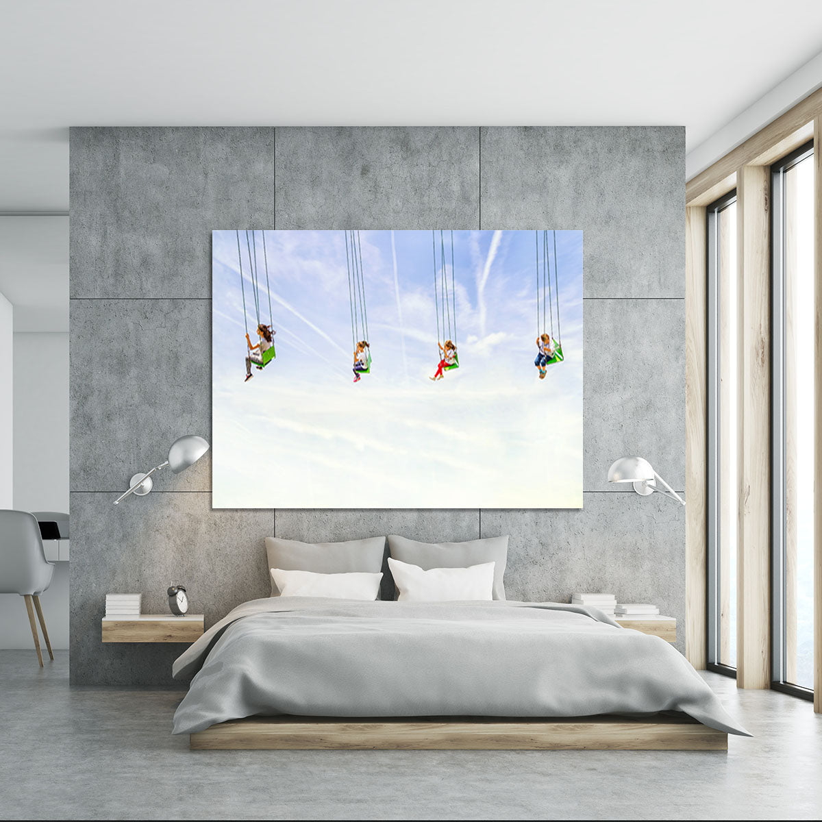 Heads in the clouds! Canvas Print or Poster - 1x - 5