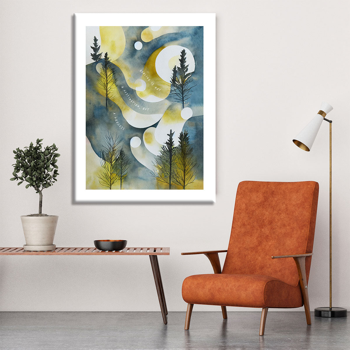 Healing Is A Process Canvas Print or Poster - Canvas Art Rocks - 6