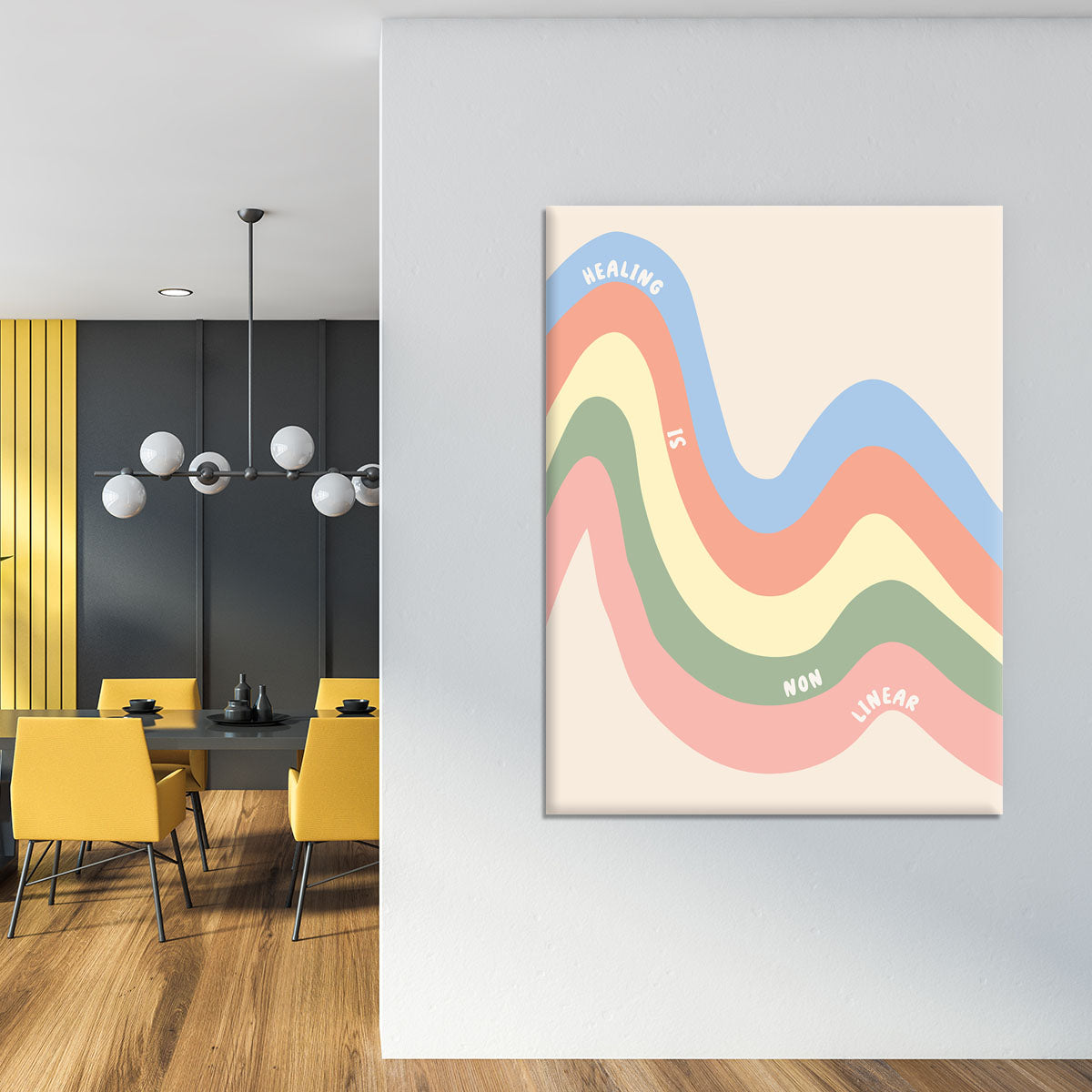 Healing Is Non Linear Canvas Print or Poster - Canvas Art Rocks - 4