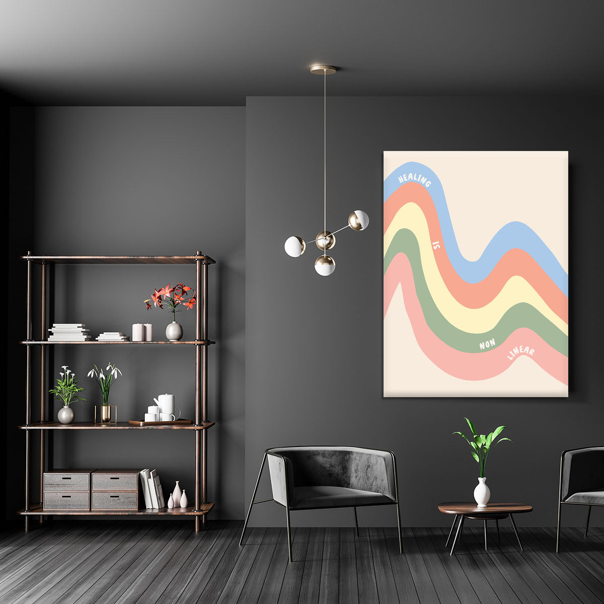Healing Is Non Linear Canvas Print or Poster - Canvas Art Rocks - 5