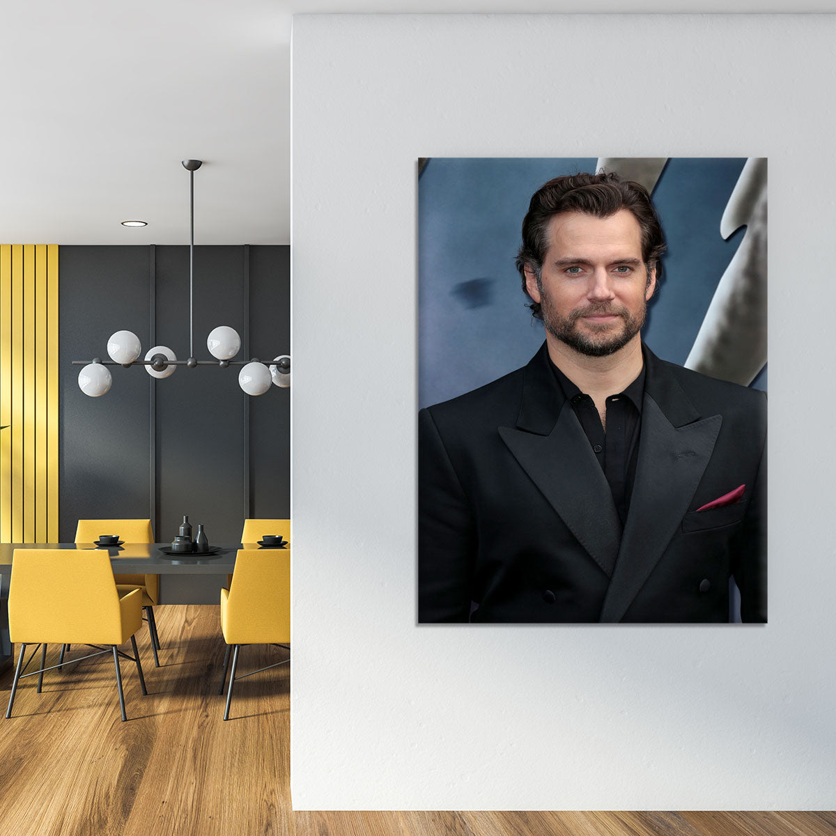 Henry Cavill at a premiere Canvas Print or Poster - Canvas Art Rocks - 4