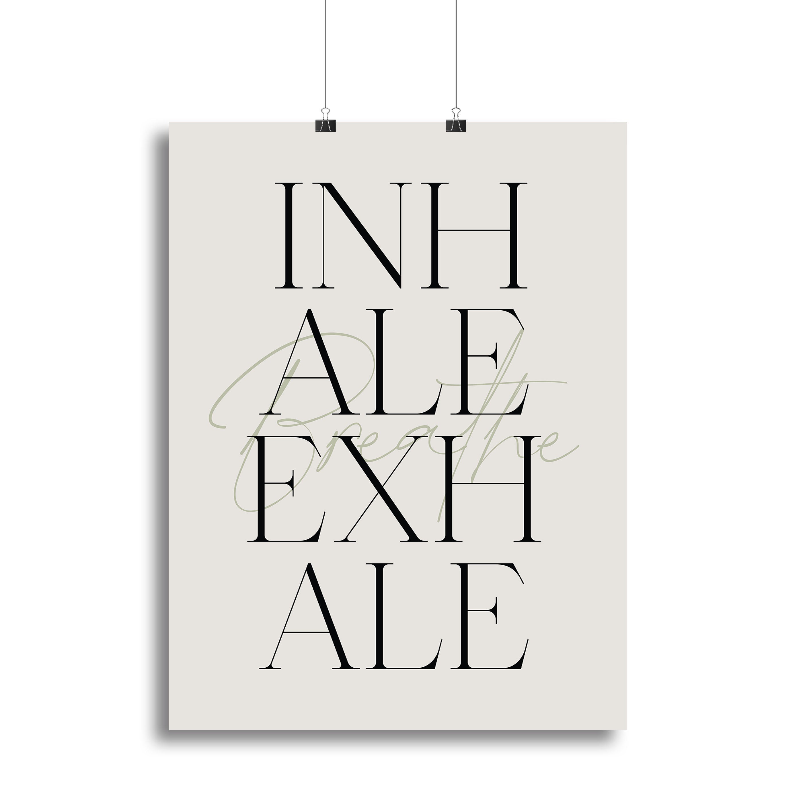 Inhale Exhale Breath Canvas Print or Poster - Canvas Art Rocks - 2
