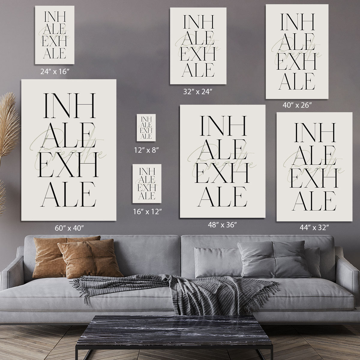 Inhale Exhale Breath Canvas Print or Poster - Canvas Art Rocks - 7