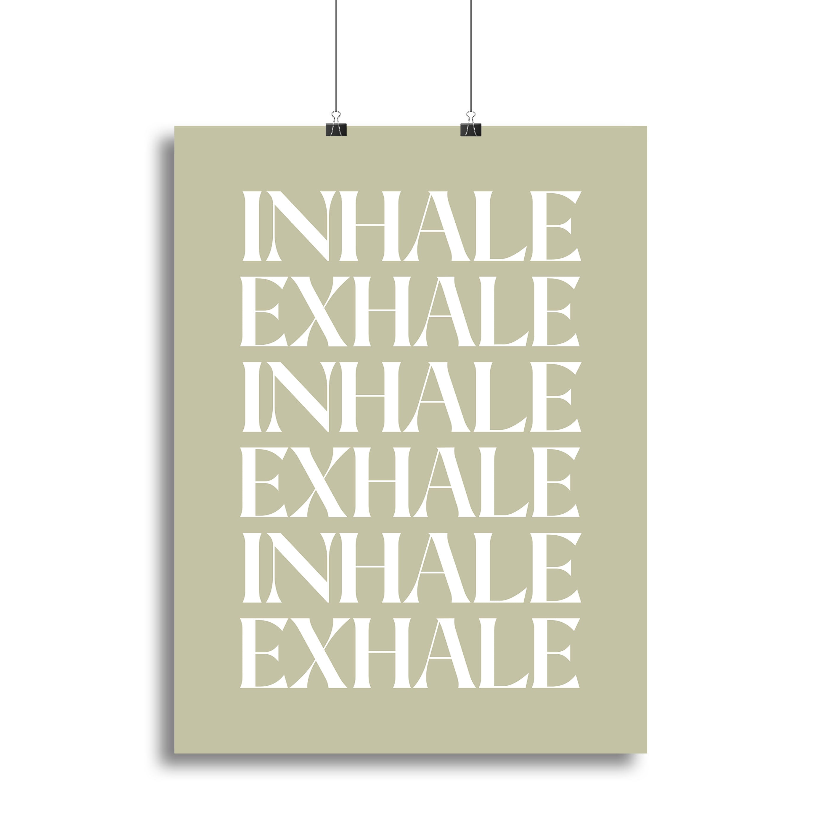 Inhale Exhale No1 Canvas Print or Poster - Canvas Art Rocks - 2