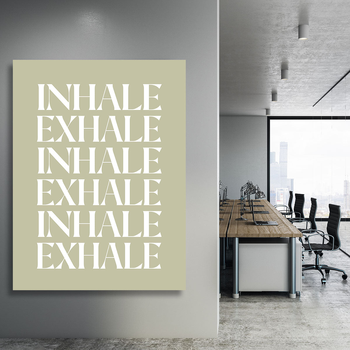Inhale Exhale No1 Canvas Print or Poster - Canvas Art Rocks - 3