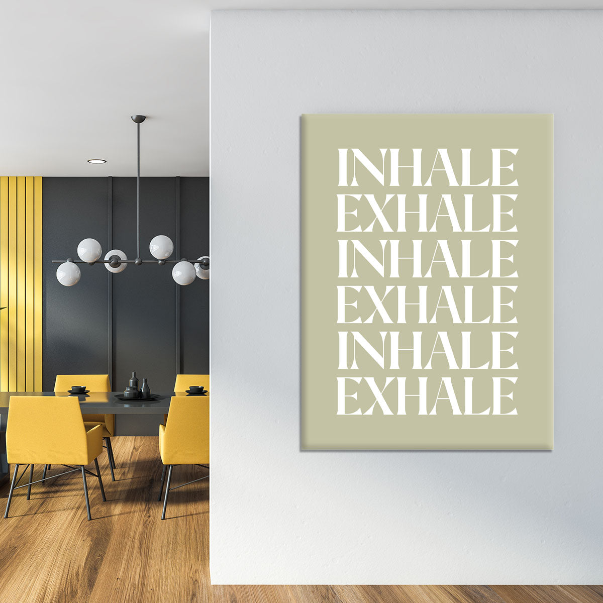 Inhale Exhale No1 Canvas Print or Poster - Canvas Art Rocks - 4