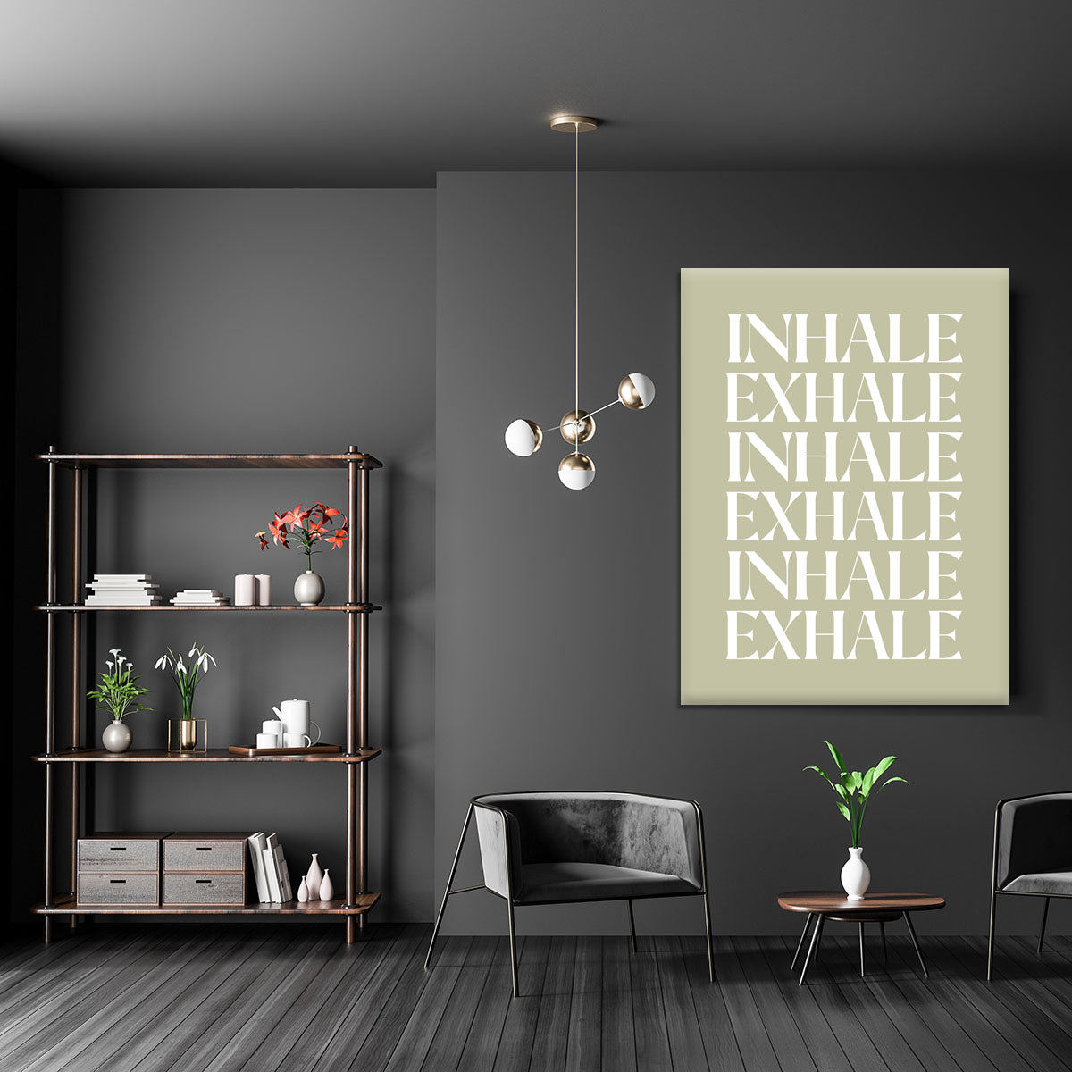 Inhale Exhale No1 Canvas Print or Poster - Canvas Art Rocks - 5