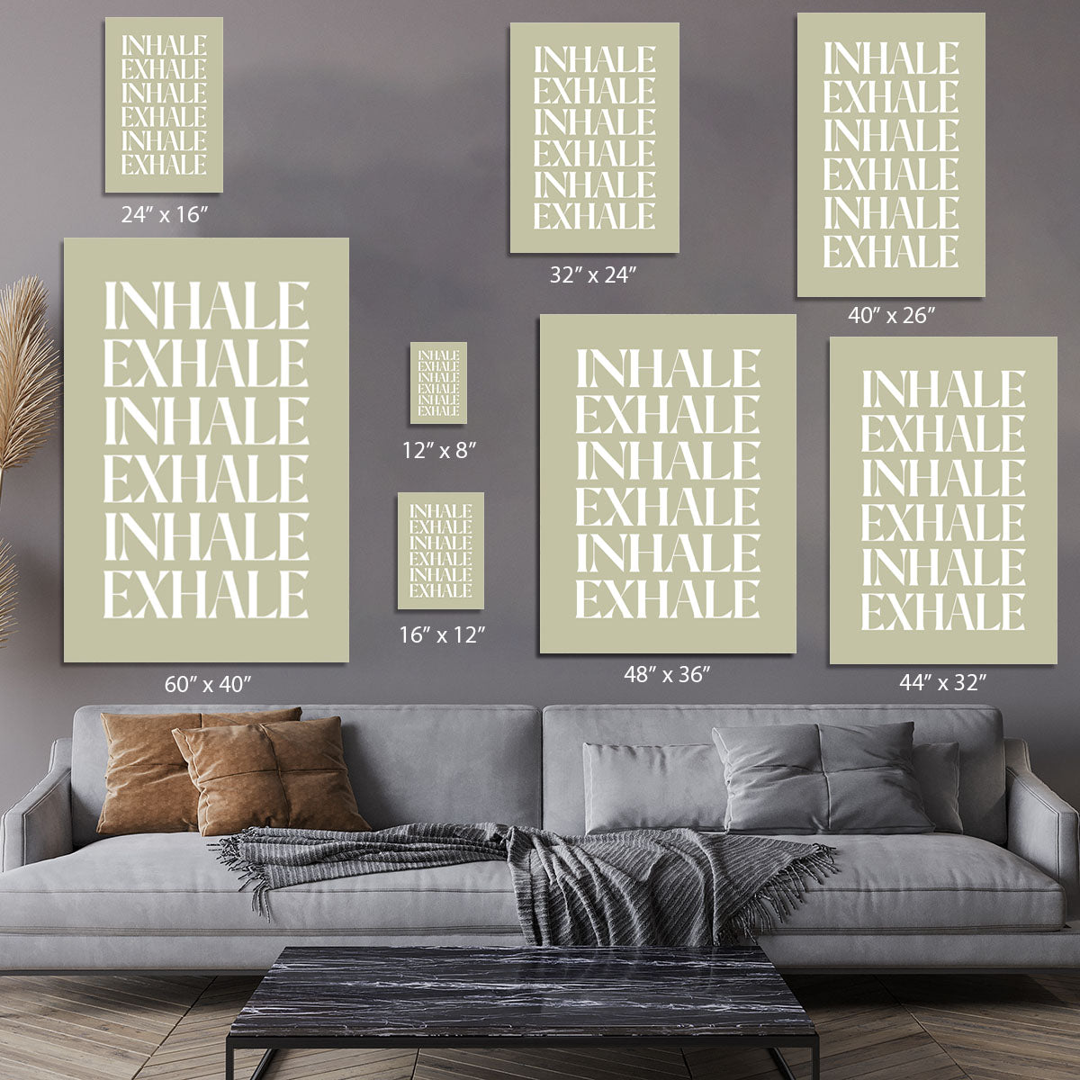 Inhale Exhale No1 Canvas Print or Poster - Canvas Art Rocks - 7