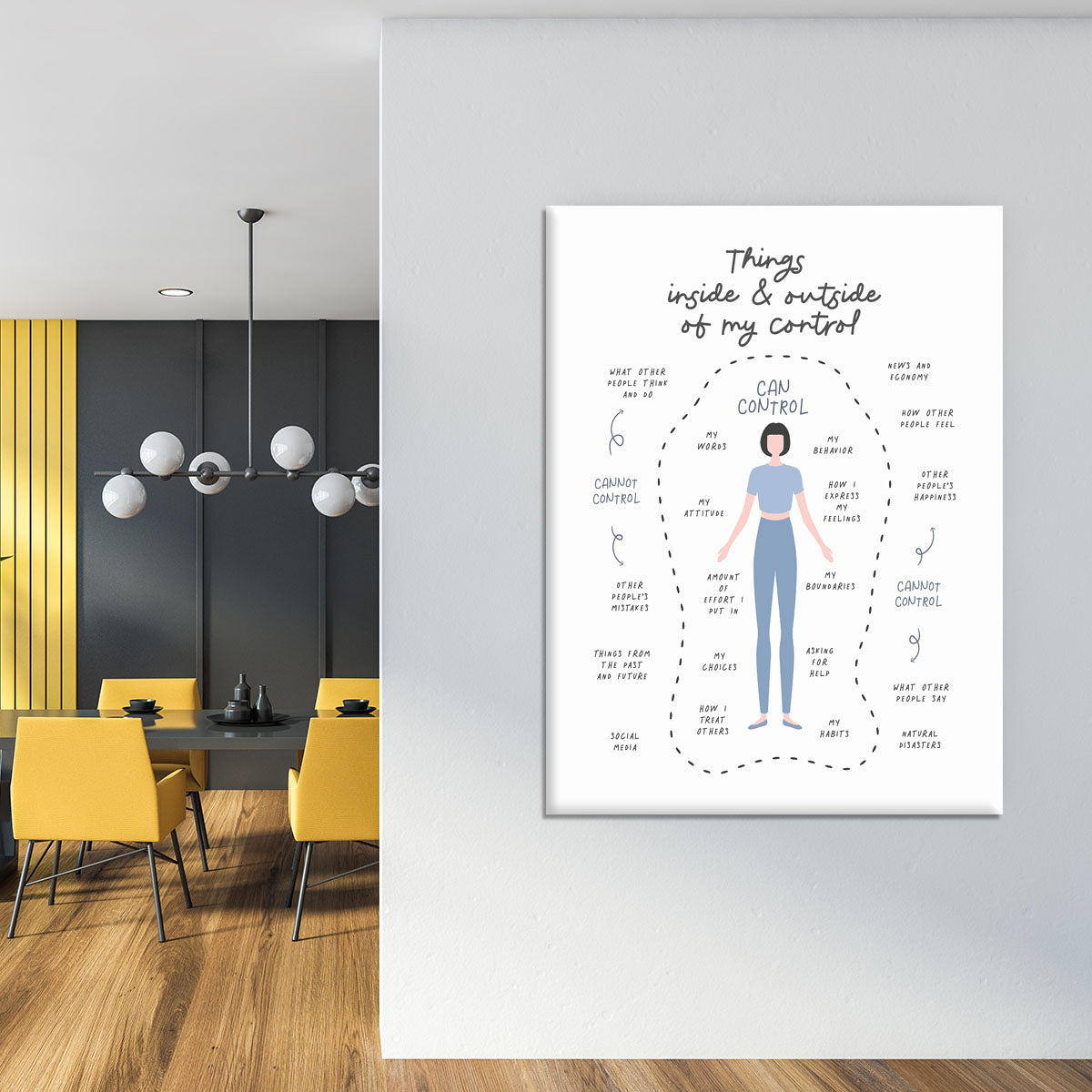 Inside and Outside of My Control Canvas Print or Poster - Canvas Art Rocks - 4