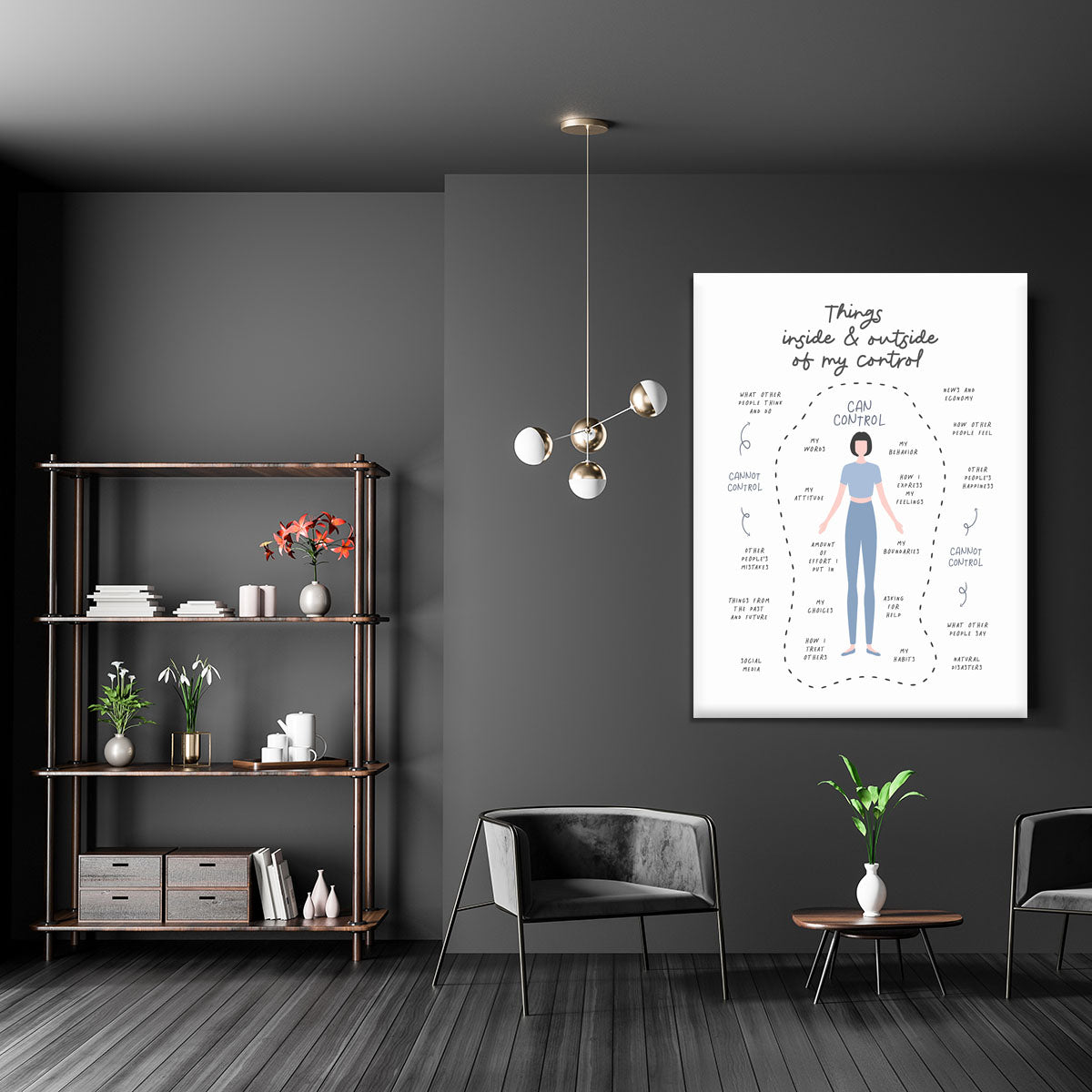Inside and Outside of My Control Canvas Print or Poster - Canvas Art Rocks - 5