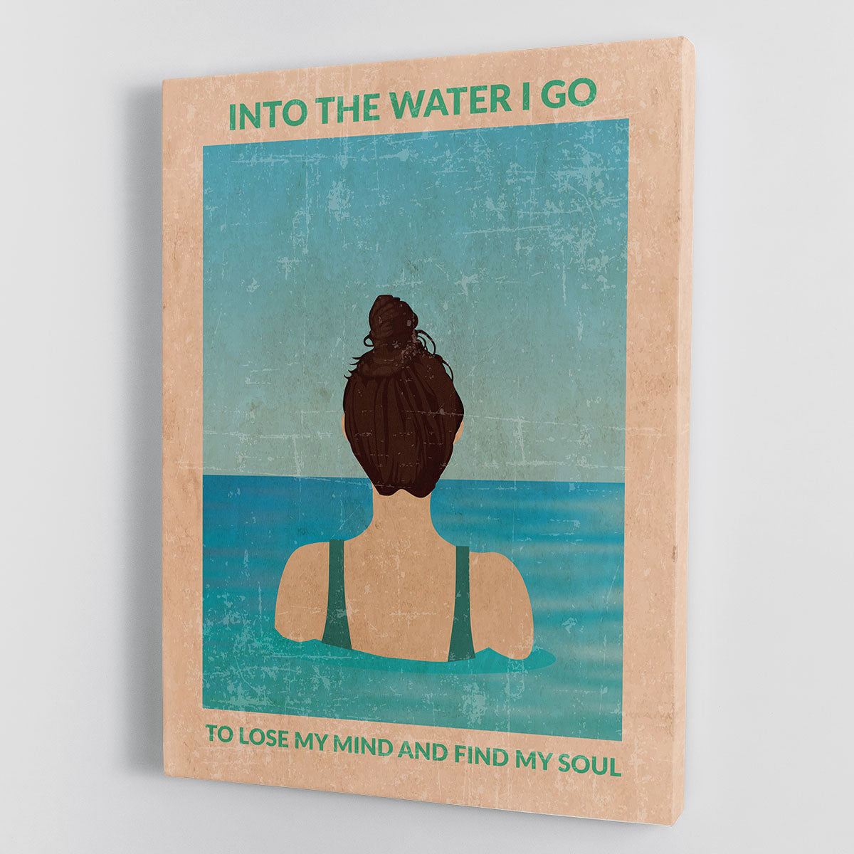 Into the Water Standard Wall Art Canvas Print or Poster - 1x - 1