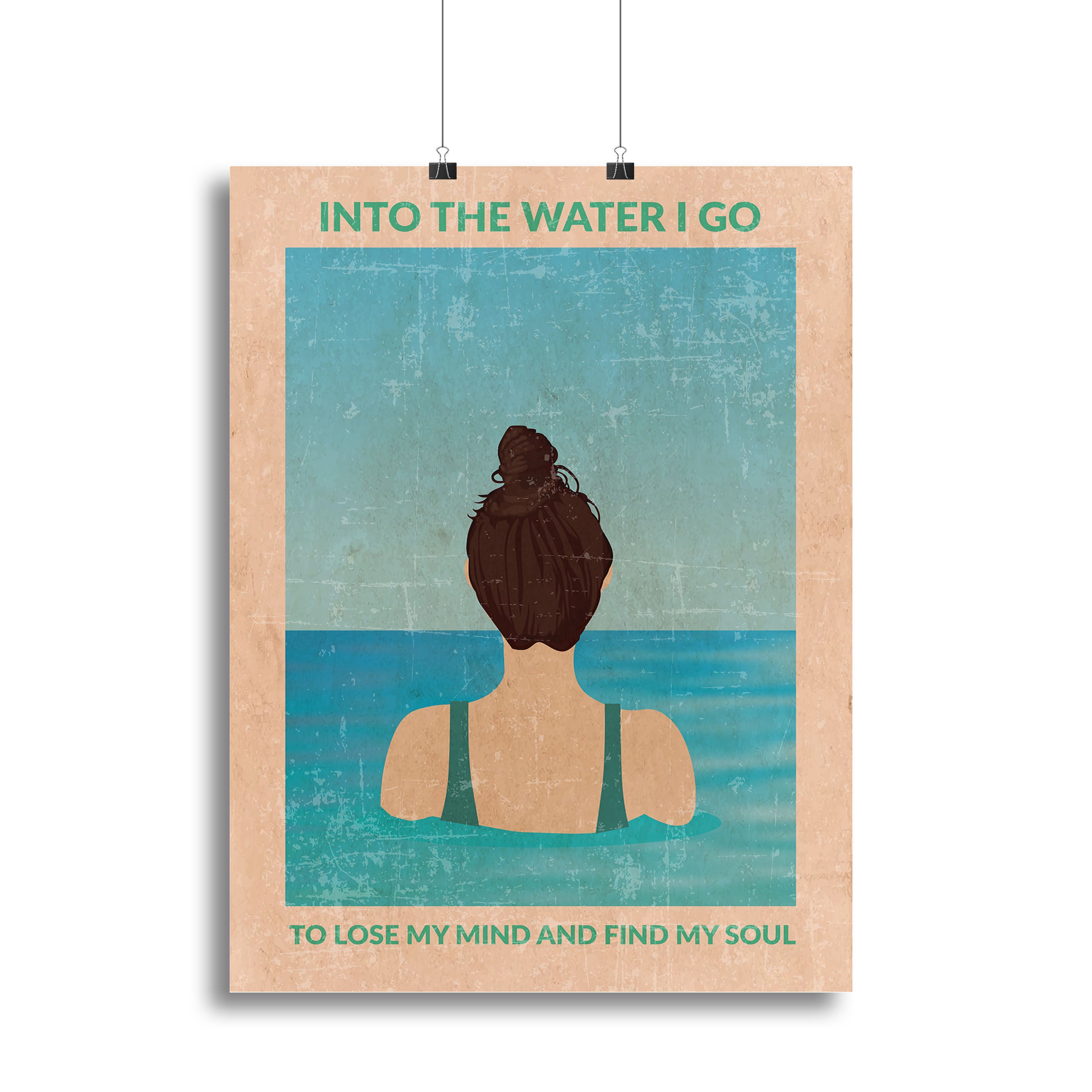 Into the Water Standard Wall Art Canvas Print or Poster - 1x - 2