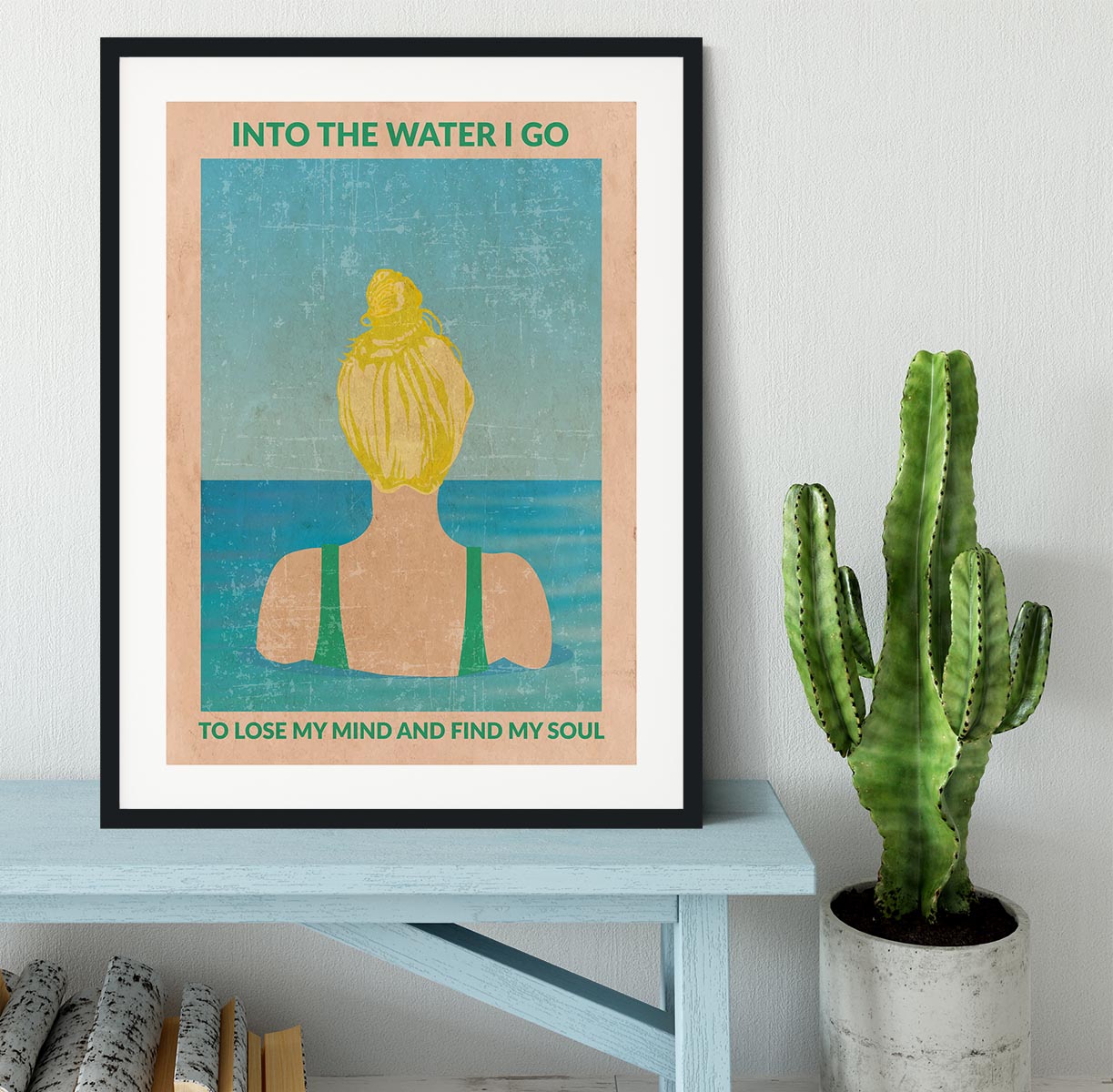 Into the Water blonde Framed Print - 1x - 1