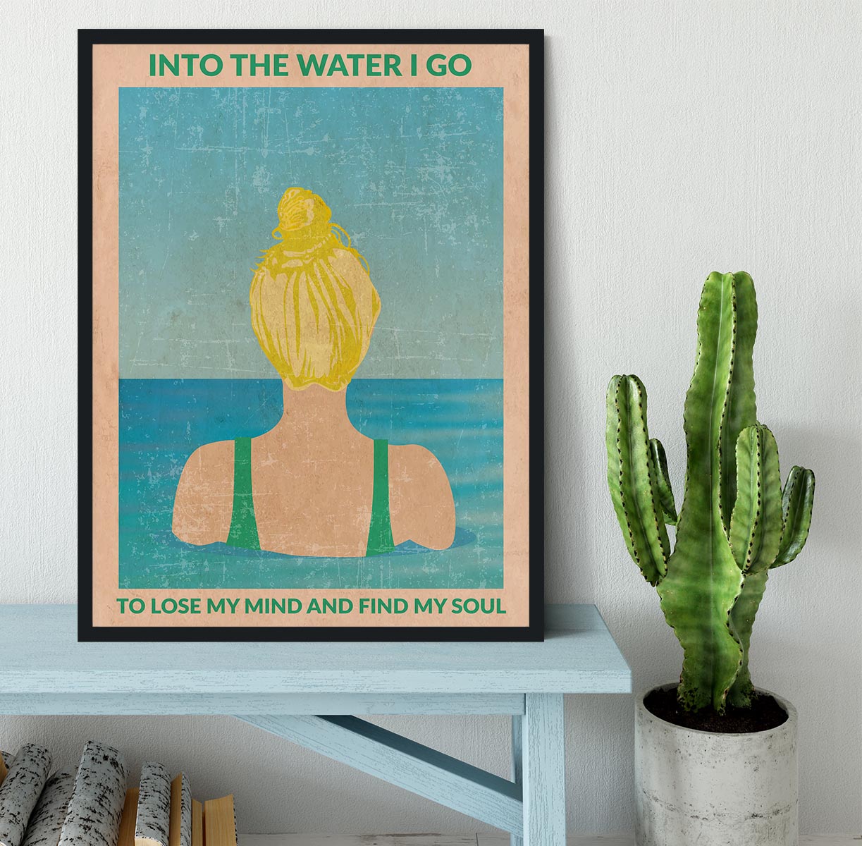 Into the Water blonde Framed Print - 1x - 2