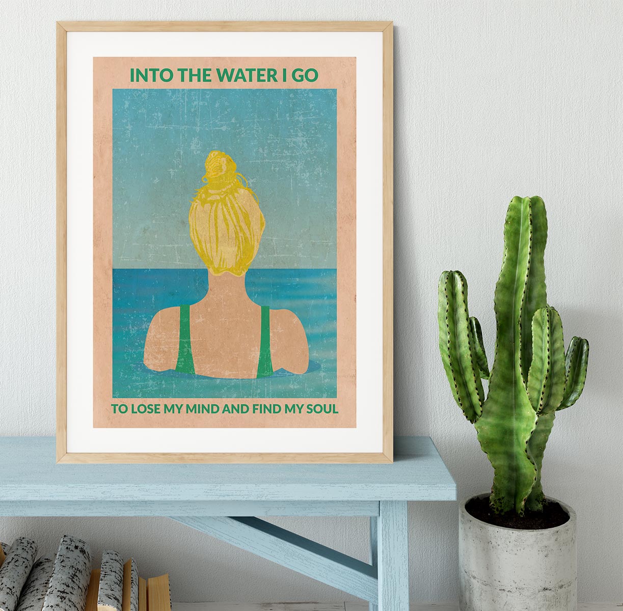 Into the Water blonde Framed Print - 1x - 3