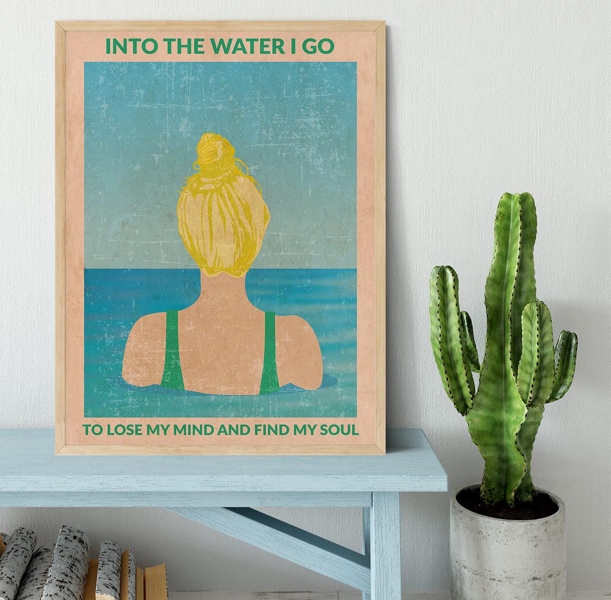 Into the Water blonde Framed Print - 1x - 4