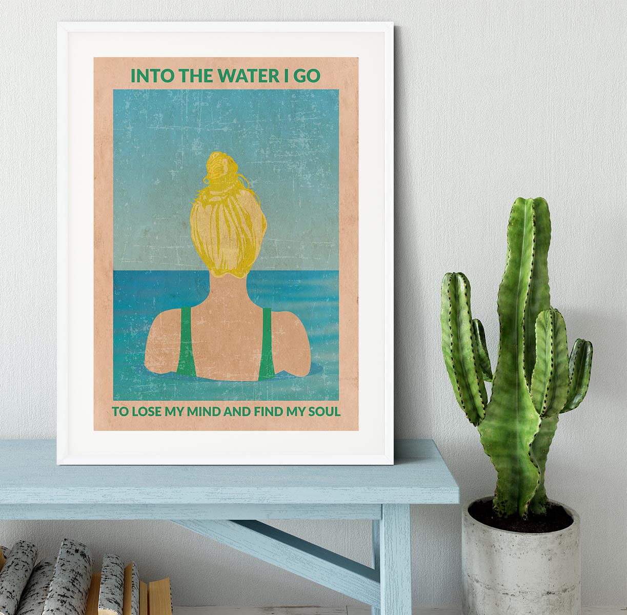 Into the Water blonde Framed Print - 1x - 5