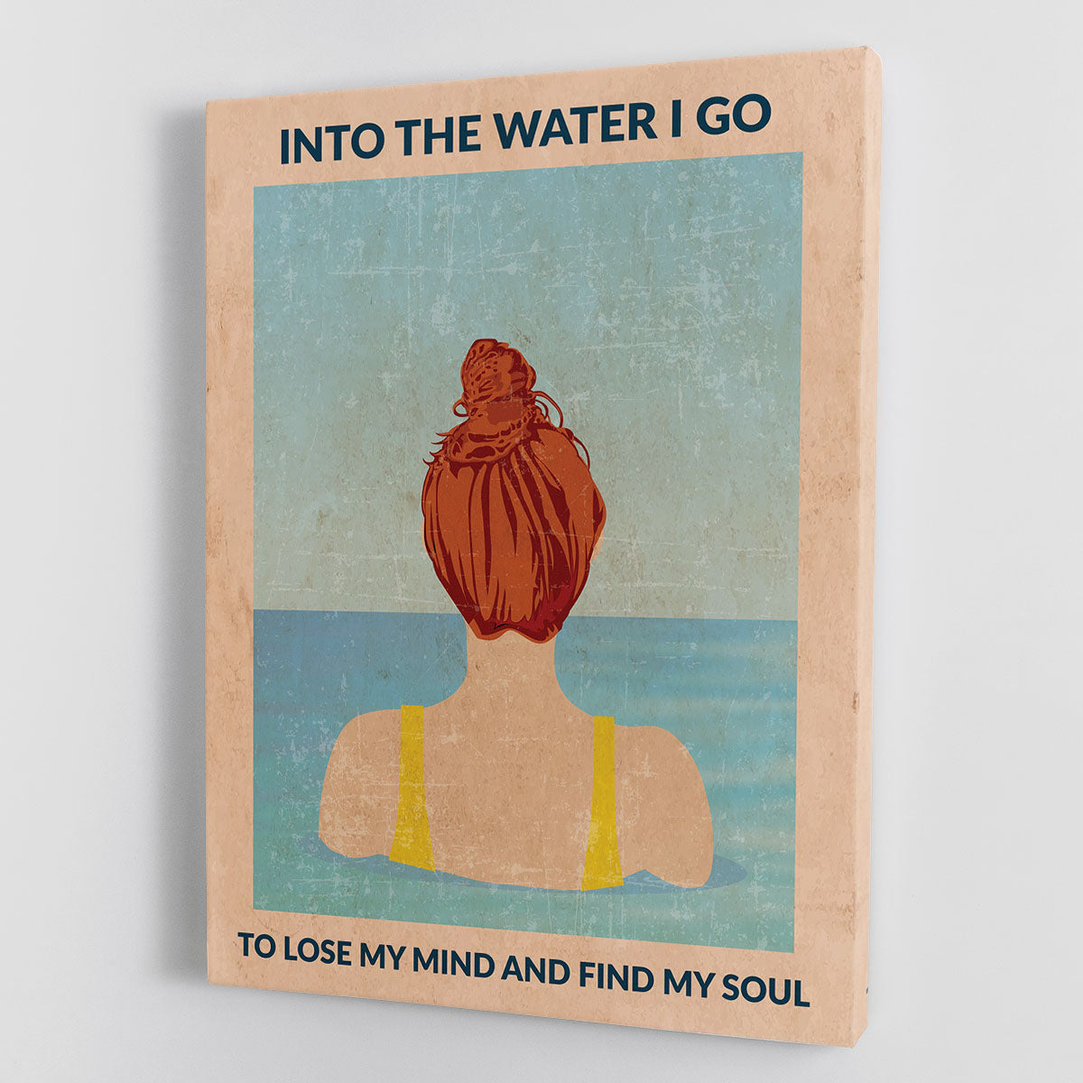Into the Water redhead Canvas Print or Poster - 1x - 1
