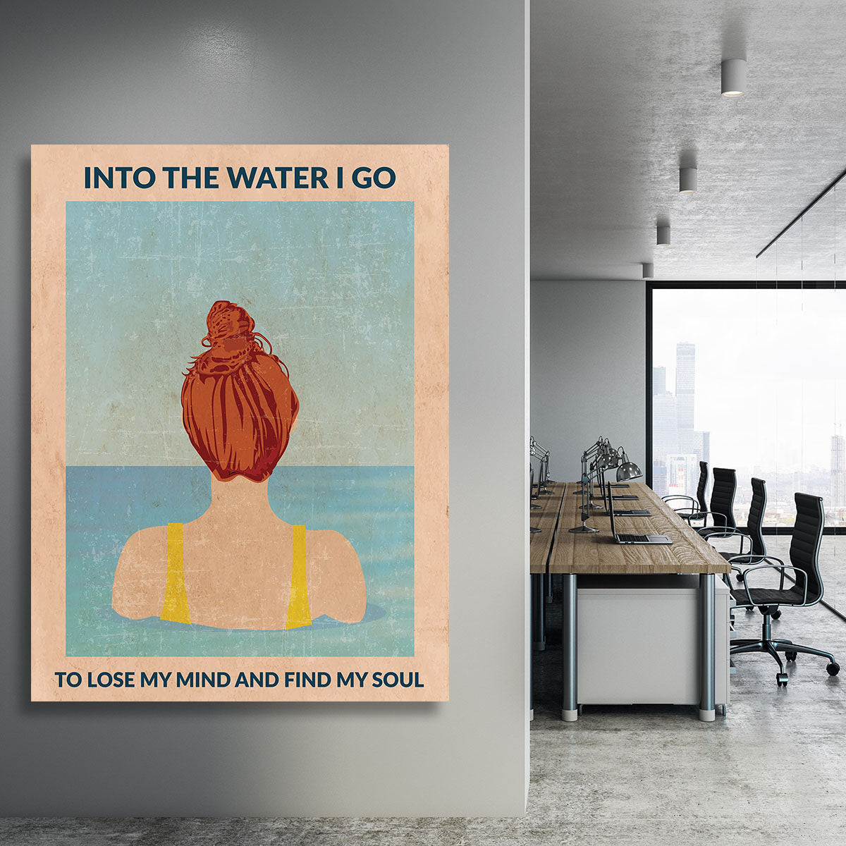 Into the Water redhead Canvas Print or Poster - 1x - 3