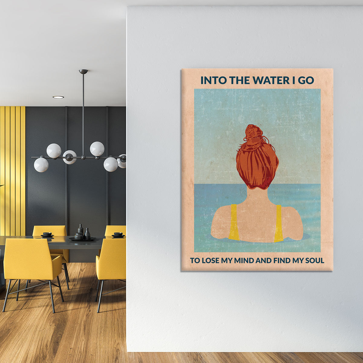 Into the Water redhead Canvas Print or Poster - 1x - 4
