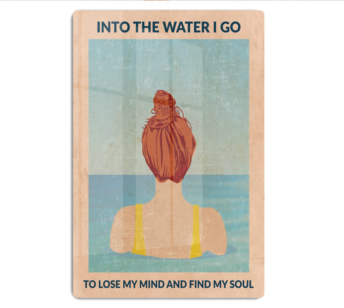 Into the Water redhead Acrylic Block - 1x - 1