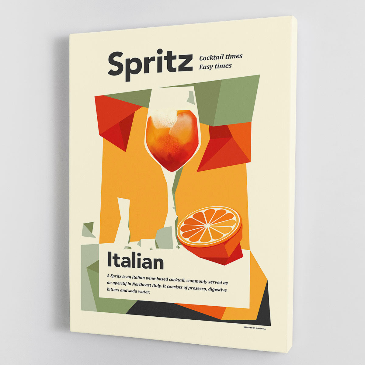 Italian Aperol Spritz print Canvas Print or Poster - Canvas Art Rocks - 1