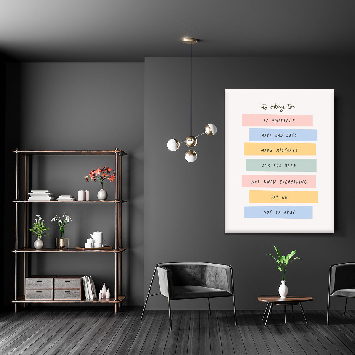 Its Okay To Canvas Print or Poster - Canvas Art Rocks - 5