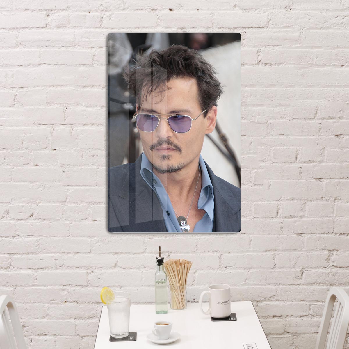 Johnny Depp Lone Ranger premiere Acrylic Block - Canvas Art Rocks - 3