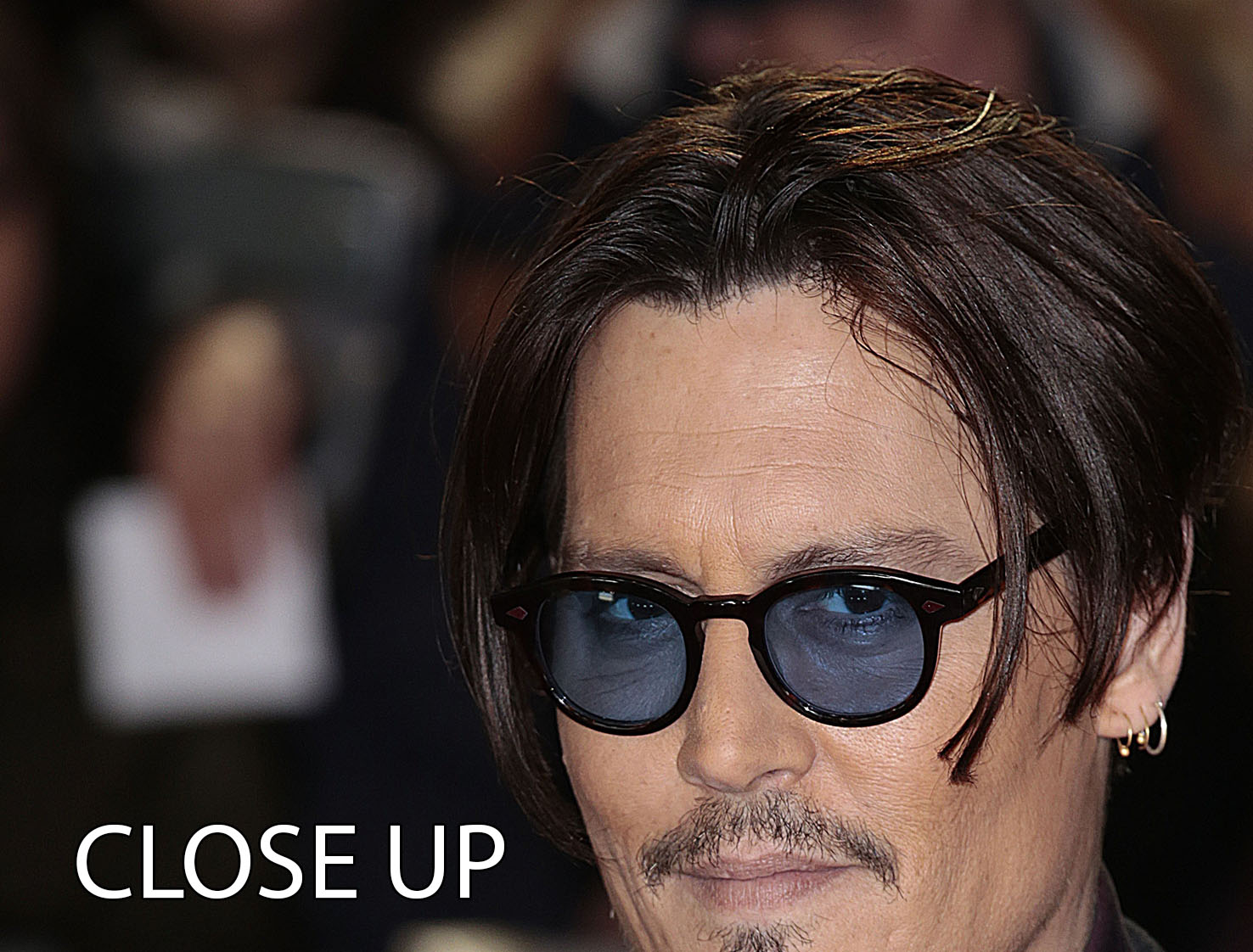 Johnny Depp in sunglasses 3 Split Panel Canvas Print - Canvas Art Rocks - 3