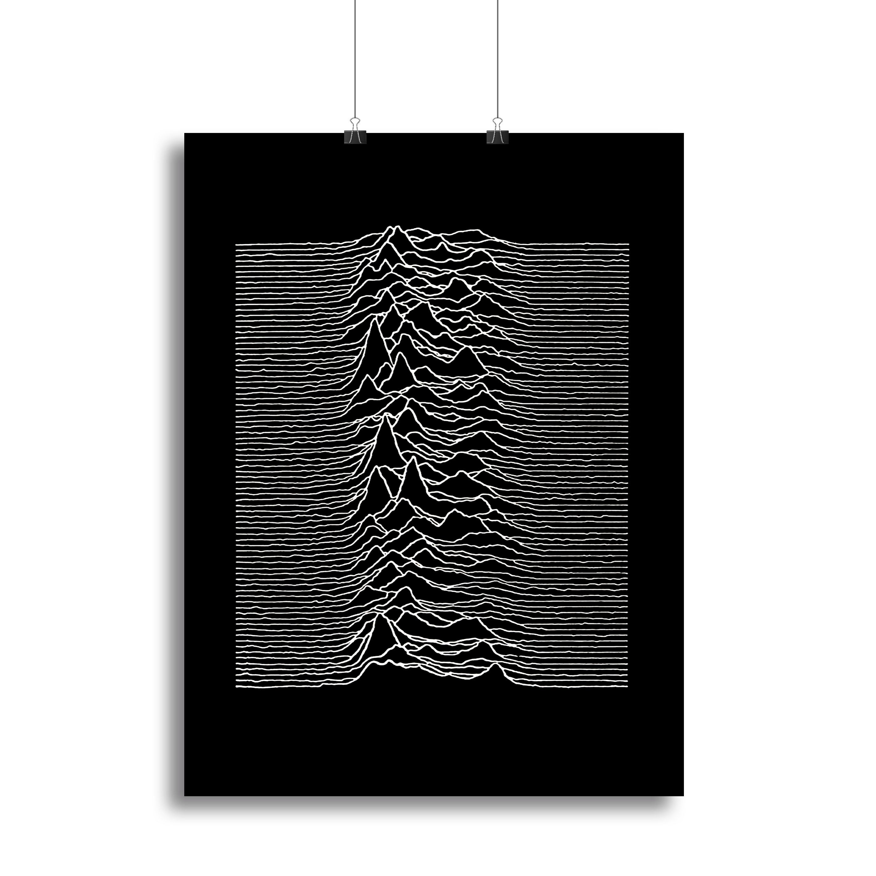 Joy Division Unknown Pleasures Poster - Unframed