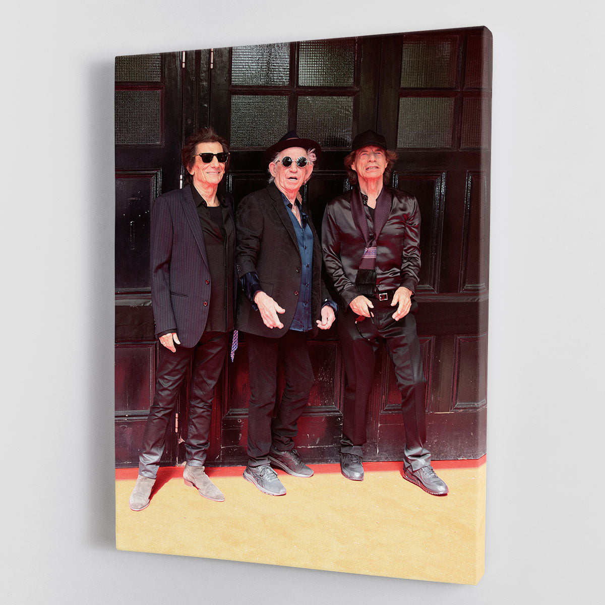 Keith Richards Ronnie Wood and Mick Jagger Hackney Diamonds Hackney Empire Canvas Print or Poster - Canvas Art Rocks - 1
