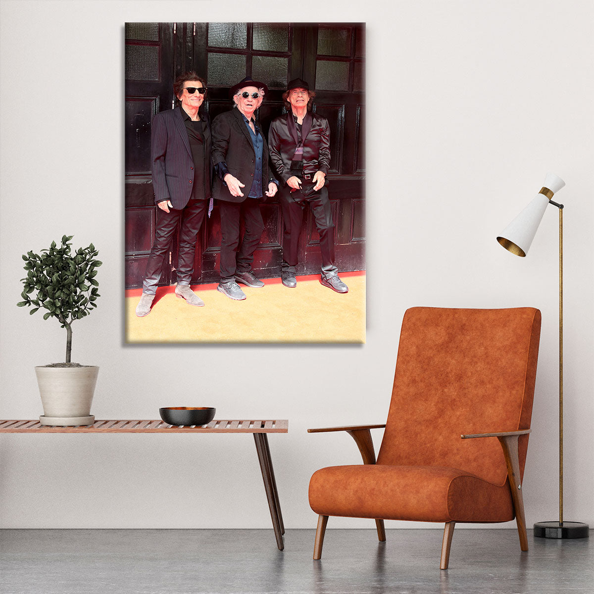 Keith Richards Ronnie Wood and Mick Jagger Hackney Diamonds Hackney Empire Canvas Print or Poster - Canvas Art Rocks - 6