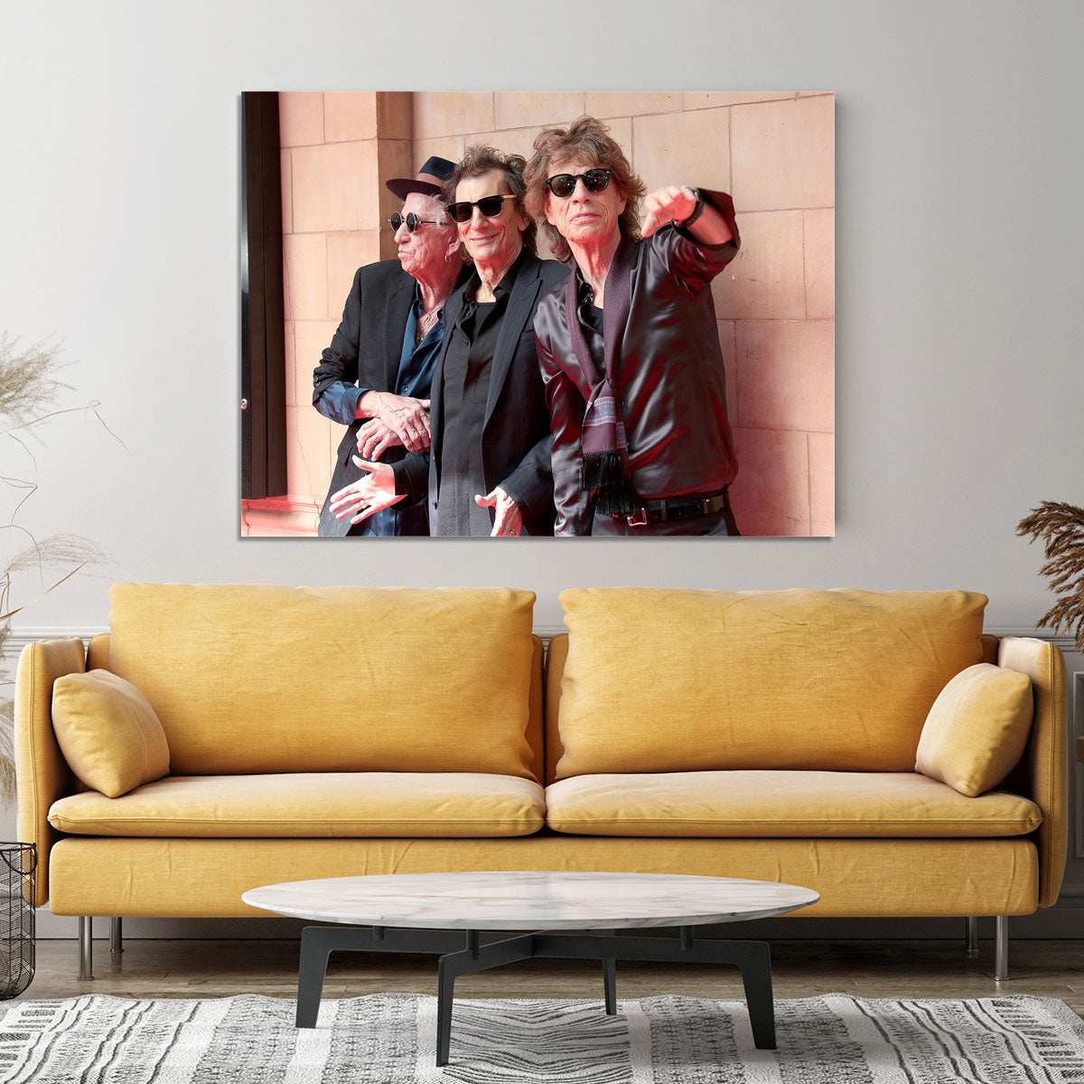 Keith Richards Ronnie Wood and Mick Jagger Hackney Diamonds launch event Canvas Print or Poster - Canvas Art Rocks - 4